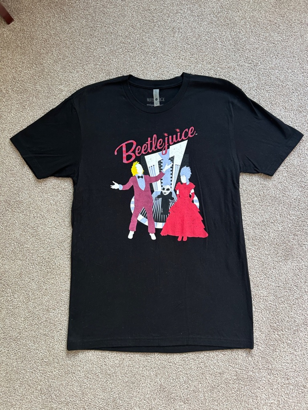 Unique Vintage Black Beetlejuice Graphic Tee